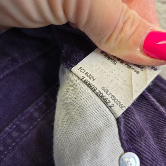 Vintage Wrangler Jeans Womens 12x36 Purple Button‎ Fly Tall Rodeo Cowgirl USA - Picture 13 of 15
